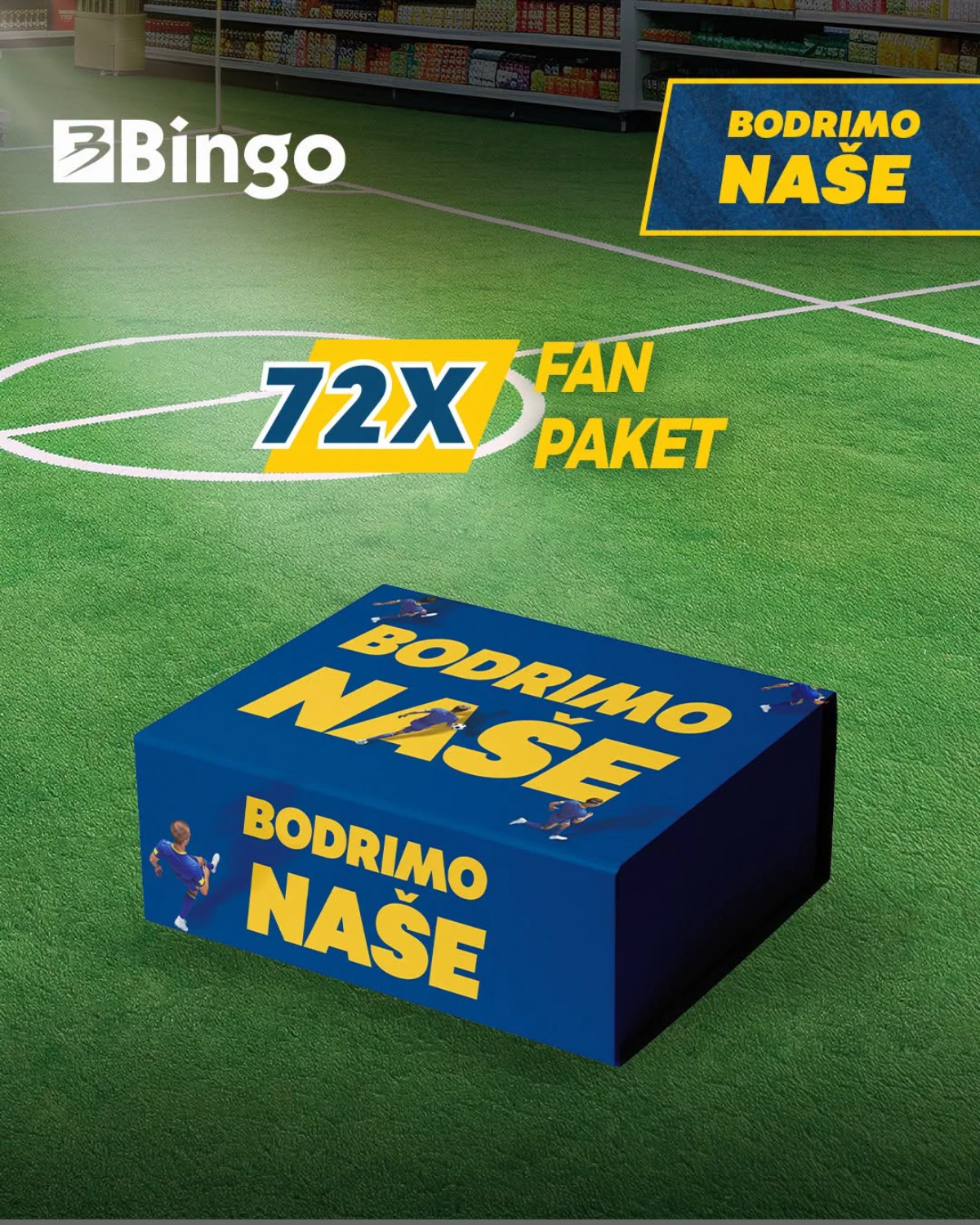 Bingo Bodrimo naše – 72 fan paketa za navijače